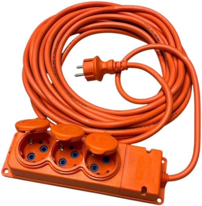 10 Metre 3’lü Uzatma Kablosu – 3x2,5mm² Kablo Kesiti, IP44 Koruma, Seyyar Priz, Dış Mekan Uyumlu, Güçlü ve Dayanıklı Yapı