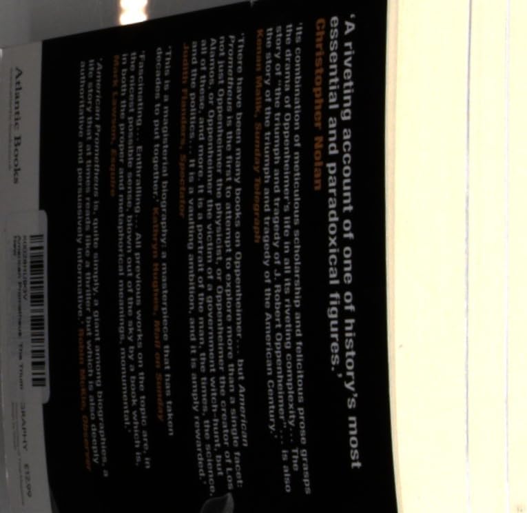 American Prometheus: The Triumph and Tragedy of J. Robert Oppenheimer