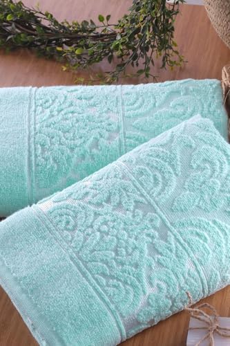 Tekstil Soft | 2'li 50x90 Cm El&yüz Havlu Seti Yeşil