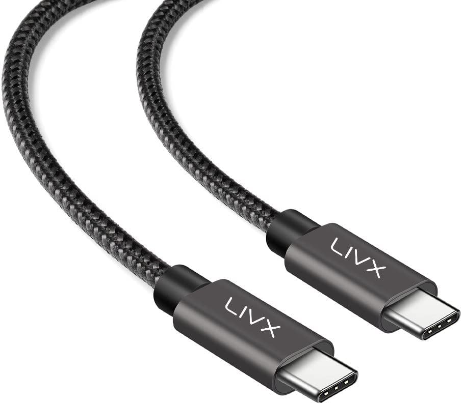 100W 5A Type C to Type C 15 Pro Max Plus Hızlı Şarj ve Data Kablosu Halat Örgülü Space Gray (1 Metre)