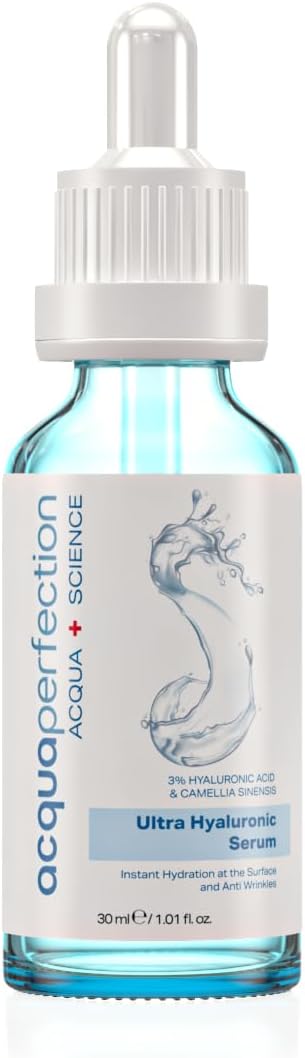Acqua Perfection Ultra Yoğun Nemlendirme ve Dolgunlaştırıcı Etkili, Kırışık Karşıtı Hyaluronic Serum (Ultra%3 Hyaluronic Acid) 30ml, Yenileyici Etki, Tüm Ciltlere Uygun
