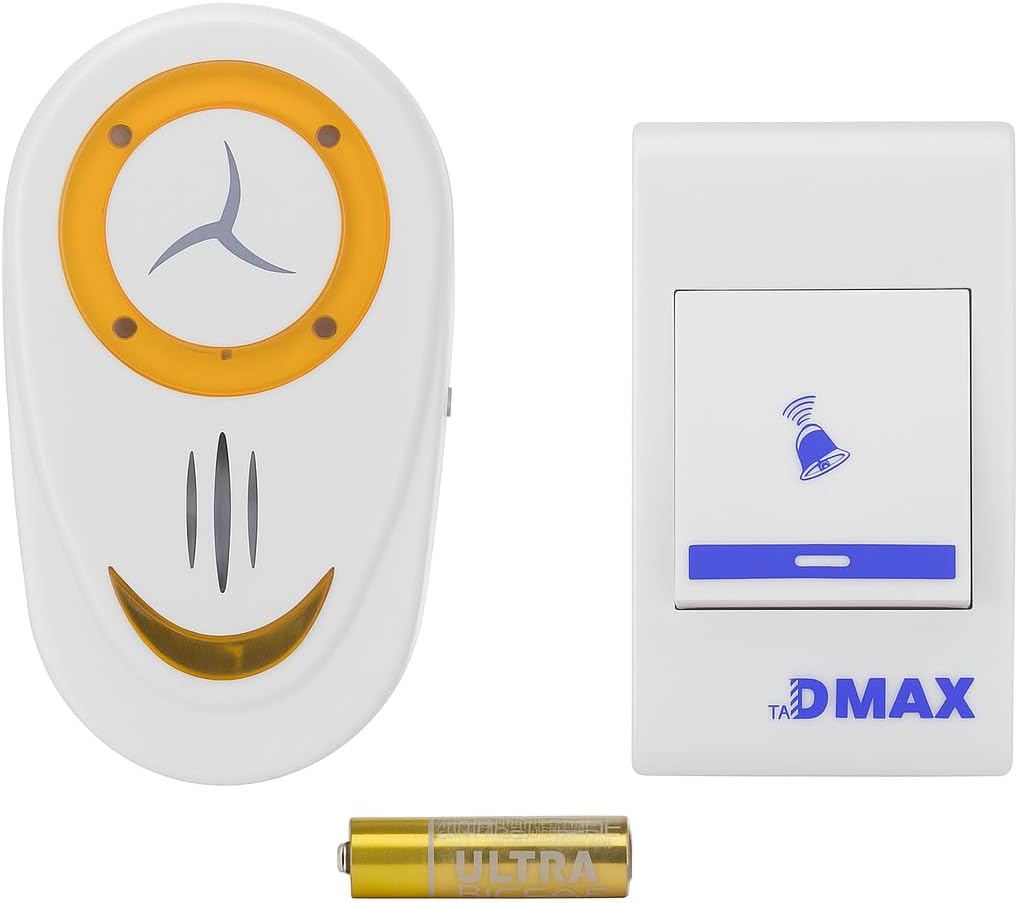 Kablosuz Kapı Zili | Pilli, Güçlü ve Şık Tasarımlı Ev & Ofis Zil Sistemi (Asorti Renk Karışık)