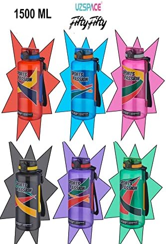 Sports Passion Büyük Boy 1500 ml Tritan Su Matarası Kaydırmaz Tutma Özelliği