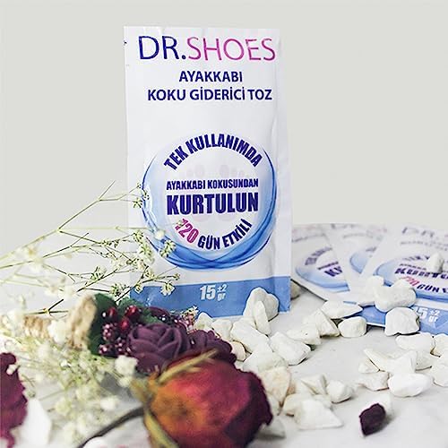 DR.SHOES 10 Adet Ayak Koku Giderici - Ayakkabı Koku Giderici Toz 120 Gün Etkili - DR.SHOES ile Ayak Kokusuna Elveda Deyin