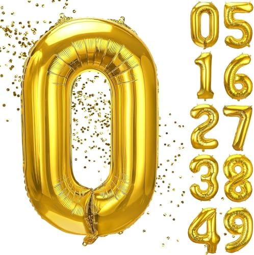 xesha 0 Yaş Doğum Günü Rakamlı Balon Yaş Günü Renk Folyo Uçan Balon 102 cm Doğum Günü ve Parti Dekorasyonu Büyük Boy Balon 40 inç - 102 cm Doğum Günü Dekorasyonu Balon Yaş Sayı Helyum Balon 0 Rakamı