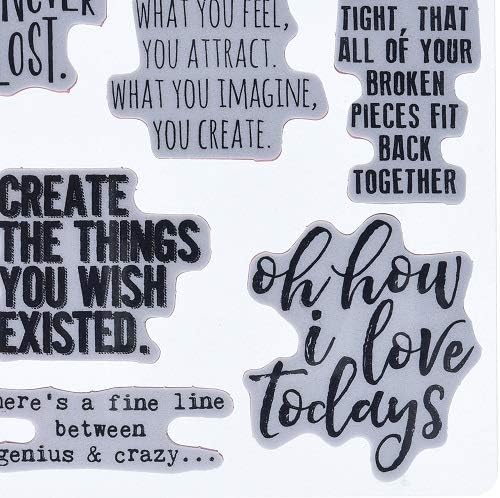 Anonim CMS252 Ponderings Tim Holtz Yapışkanlı Mühür, 17,8 x 21,6 cm, Şeffaf