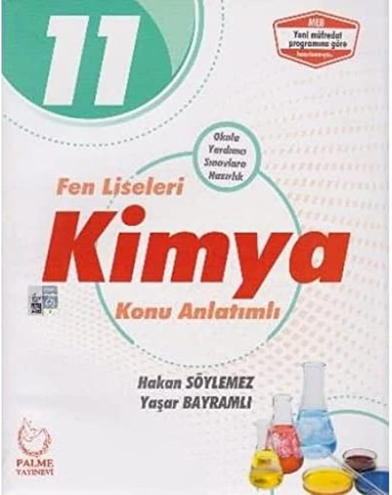 2019 Palme 11. Sınıf Fen Liseleri Kimya Konu Anlatımlı: Okula Yardımcı Sınavlara Hazırlık