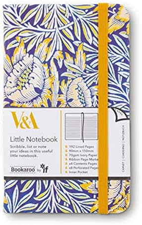 IF A6 Günlük Mavi Çiçek Desen