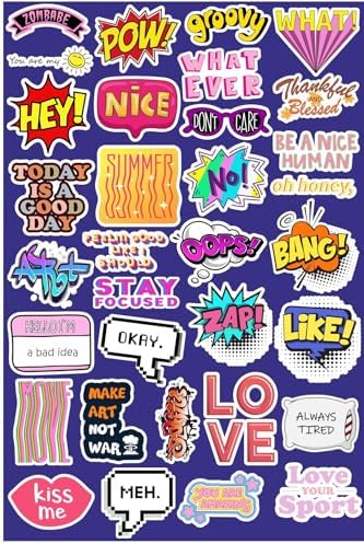 Eğlenceli Ifadeler Seri 4 Telefon Laptop Notebook Tablet Defter Matara Stiker Etiket