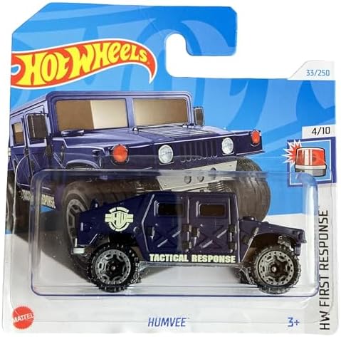 - Humvee - HW First Response 4/10 - HTD00 - Short Card - Tactical Response - Mattel 2024-1:64