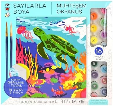 And Arts Numaralarla Boya Seti Amazing Ocean 9207