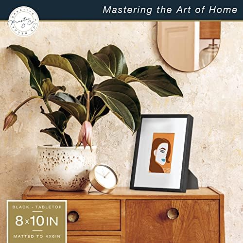 MCS & Co. Foundry Metal Galeri Duvar Çerçevesi, Siyah, 20,3 x 25,4 cm matlaştırılmış 10,16 x 15,2 cm