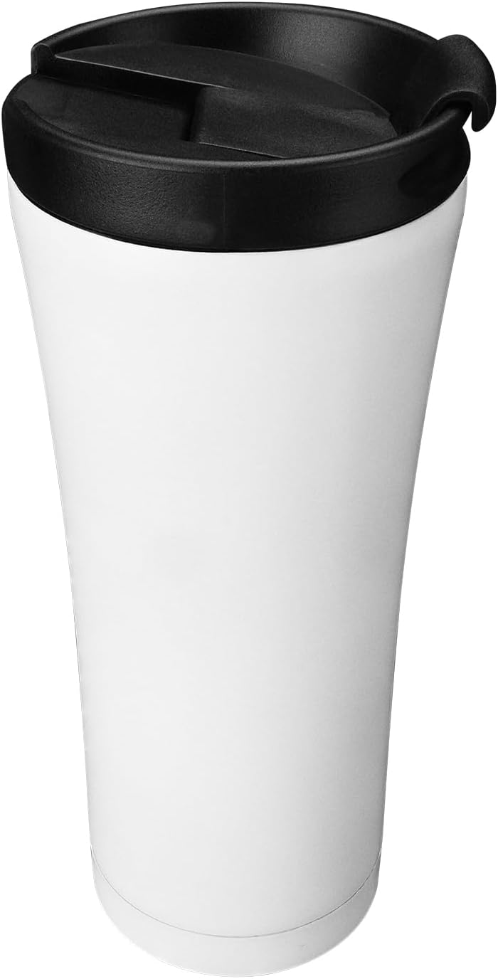 SL-TM1971A Mat Beyaz 500ML Iç 304 Dış 201 Paslanmaz Çelik Termos Kupa