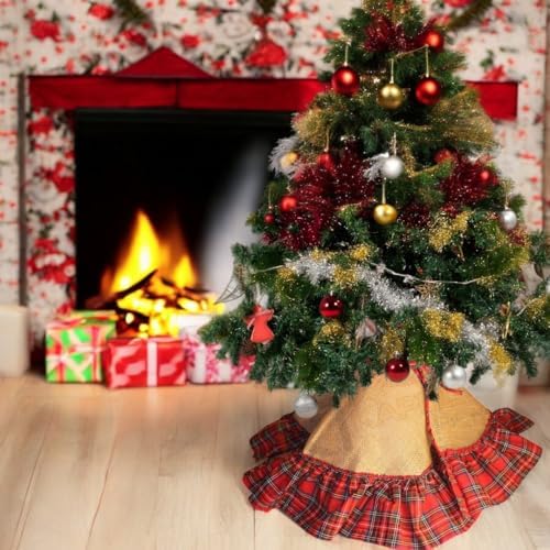 YILBAŞI AĞAÇ ETEĞİ JÜT KIRMIZI EKOSE