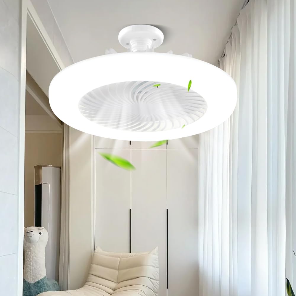 Poyraz Fan LED Işıklı Tavan Vantilatörü, 42W, Kumandalı, 5 Kanatlı, 3 Kademe Hız, Dimlenebilir, 3 Renk LED, E27 Duylu, Sessiz Çalışma, Beyaz