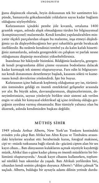 İncognito: Beynin Gizli Hayatı