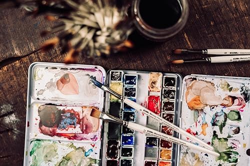 Kum Memory Point Sentetik Fırça, Kedi Dili, Fırça no: 10