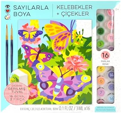 And Arts Numaralarla Boya Seti Kelebek 9203