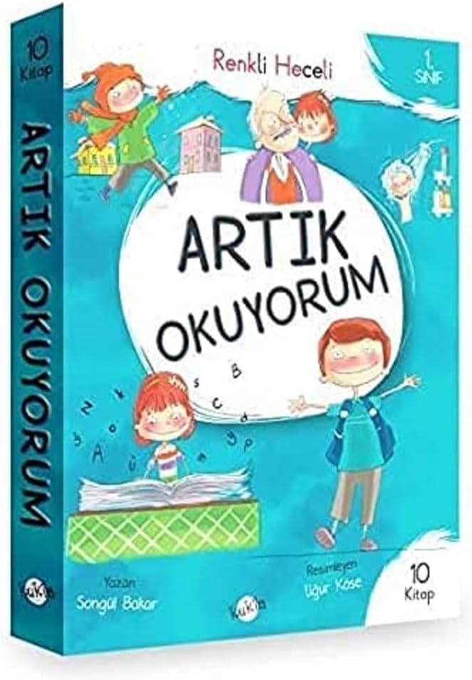 1.Sınıf Artık Okuyorum Renkli Heceli 10 Kitap