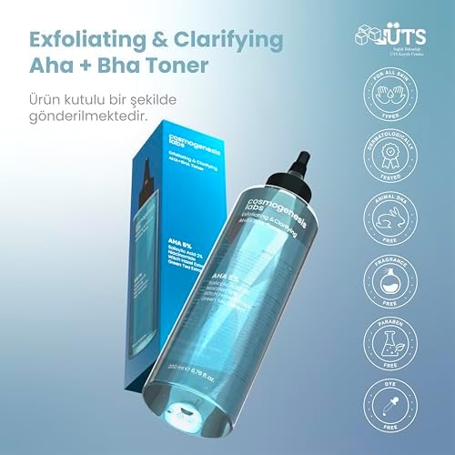Arındırıcı ve Cilt Dengeleyici AHA+BHA Tonik 200ml