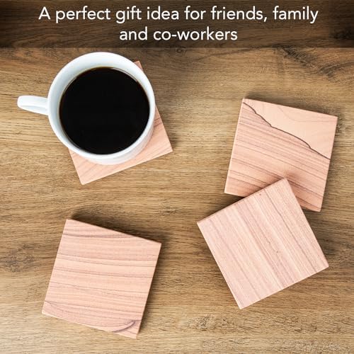 Kumtaşı Cinnabar Bardak Altlıkları