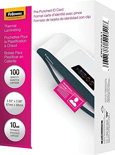 Laminasyon Torbaları, Termal, Kimlik Etiketi Boyutu, 10 Mil, 100'lü Paket (52051)