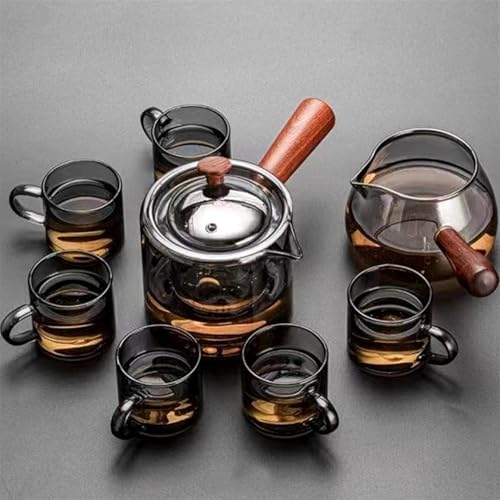 6 Adet 113ml cam füme renk fincan espresso kahve fincanı ısıya dayanıklı çay seti çay fincanı