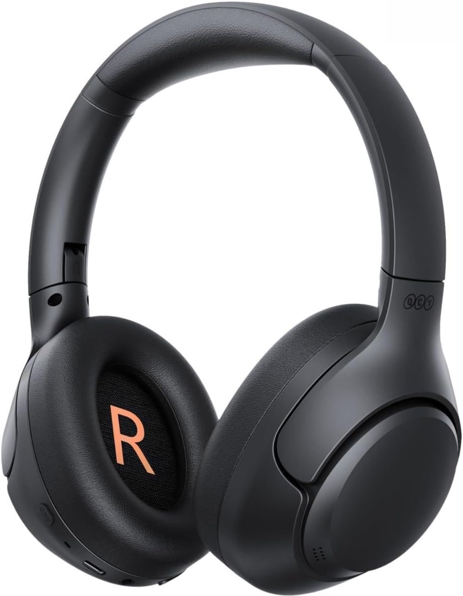 QCY H3 Hybrid ANC Hi-Res Bluetooth 5.4 Kafaüstü Kablosuz Kulaklık Çift Cihaz Desteği Siyah