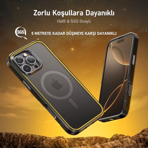 The Future 16 Pro Kılıfı, Uyumlu Telefon Kılıfı, Desert Titanium