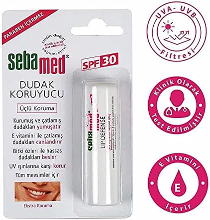 Sebamed Kurumuş Çatlamış ve Hassas Dudaklar - Yoğun Nemlendiricili Lipbalm - Dudak Bakım Kremi 30 SPF 4,8 gr