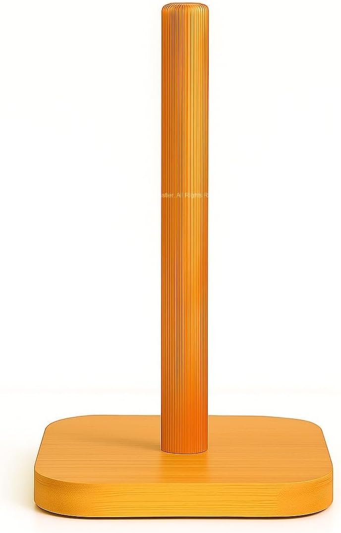 Bambu Kağıt Havluluk Doğal Ahşap Mutfak Tezgahı İçin Dikey Kağıt Havlu Standı Modern Şık Tasarım Dayanıklı Kolay Temizlenir Kaymaz Tabanlı Pratik Kağıt Havlu Tutucu Organizer (Kare)