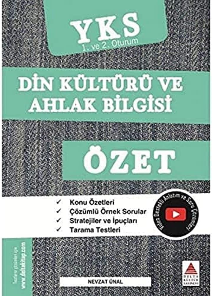 YKS Din Kültürü ve Ahlak Bilgisi Özet