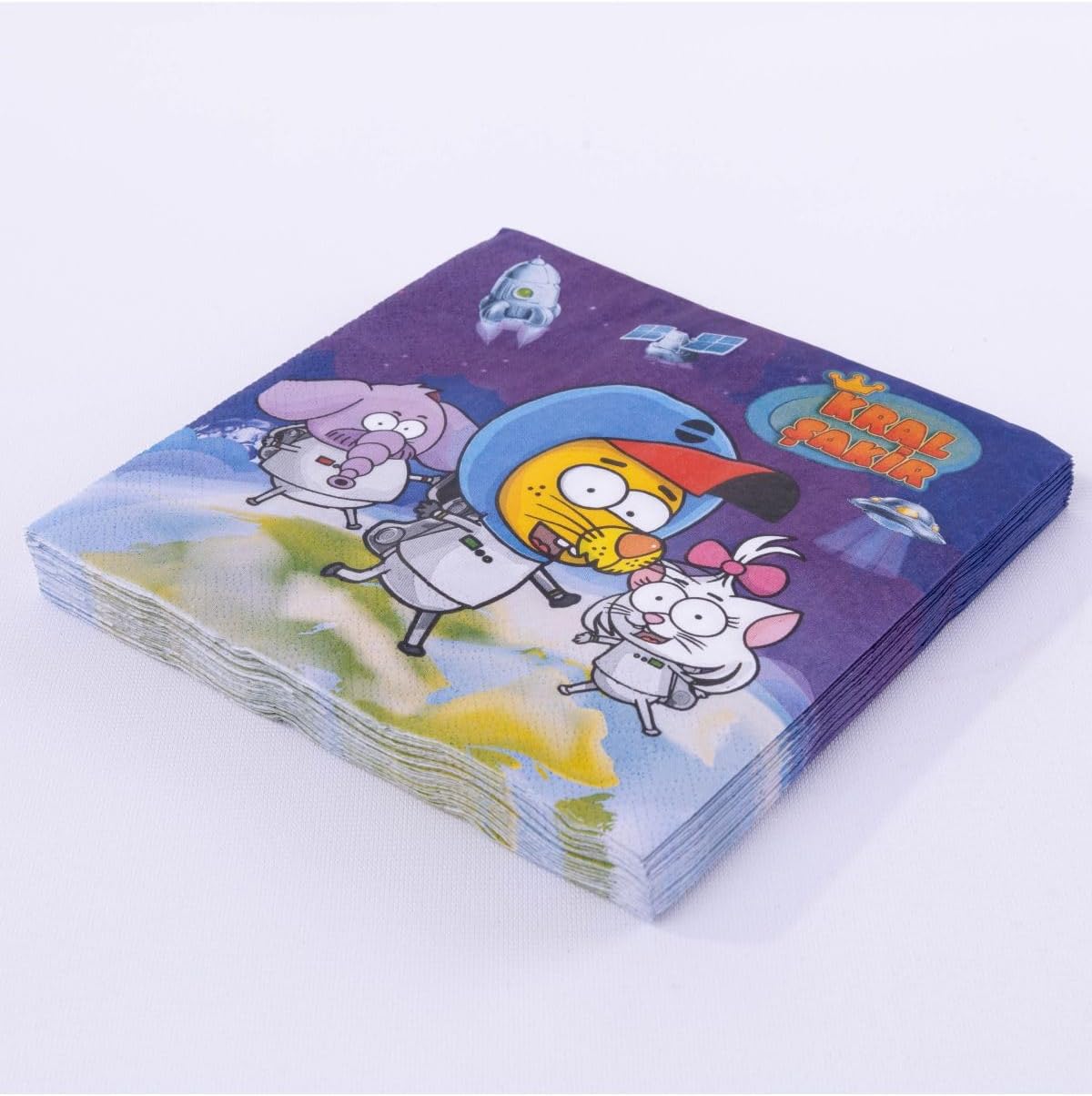 Kral Şakir temalı 20 adet peçete, 33x33 cm