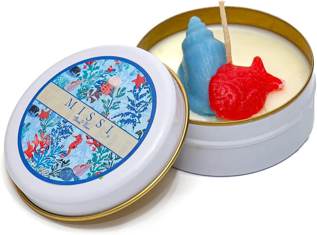 Temalı Ocean Wawe Kokulu Vegan Teneke Mum