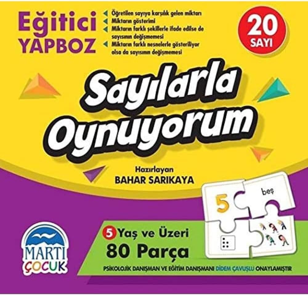 Eğitici Yapboz - Sayılarla Oynuyorum 5+ Yaş