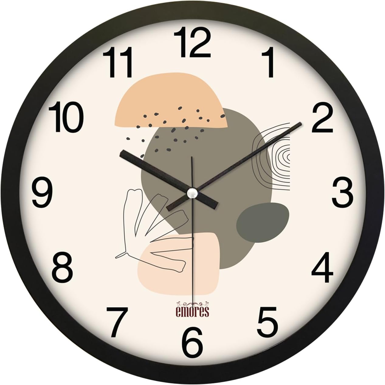 30 Cm Gerçek Cam Sessiz Mekanizma Duvar Saati