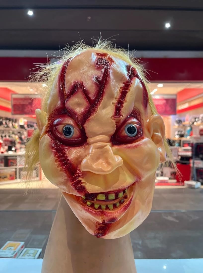 Halloween Chucky Maskesi, Korku Maskesi, Bayramı Aksesuarları, Çaki maskesi