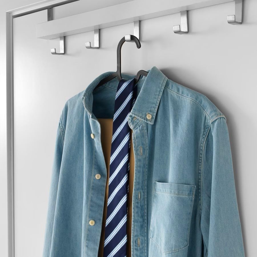 Askı Dolap İçi Elbise Askısı,Pantolon,Gömlek,Ceket,Etek Askısı,Gardrop İçin Slim Plastik Askı (20 Adet)