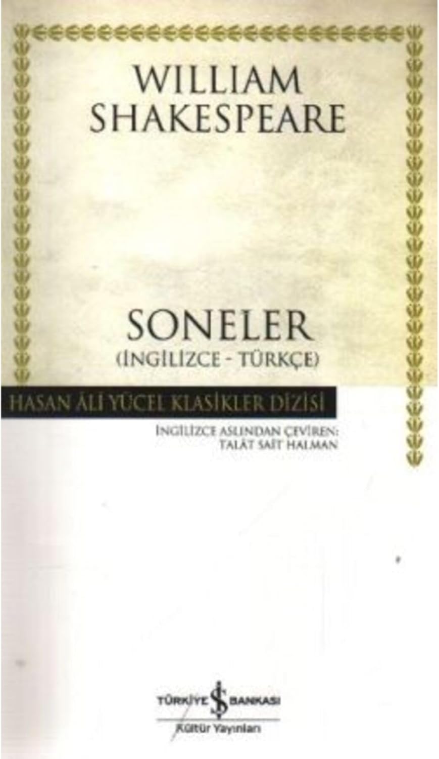 Soneler (İngilizce-Türkçe)