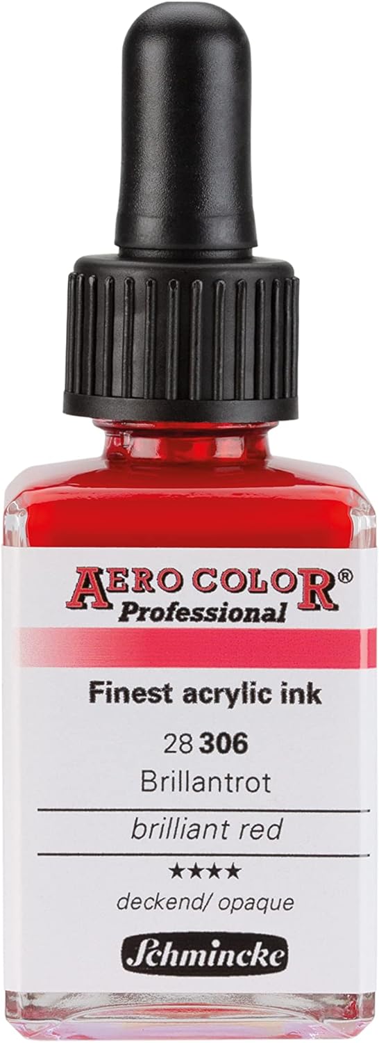 Aero Professional Akrilik Mürekkebi 28 ml 306 Brilliant Red