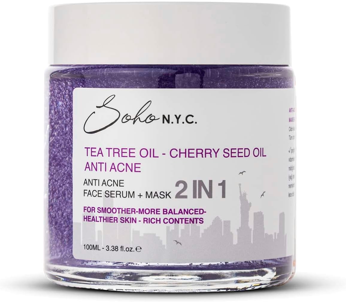 Soho N.Y.C. Vegan Anti Acne -Sebum Dengeleyici Durulanmayan Maske Etkili Serum 100 Ml
