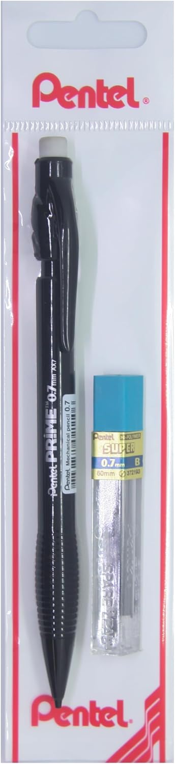 0.7 mm PRIME Plastik Gövdeli Versatil + 12'li Yedek Uç Set SİYAH