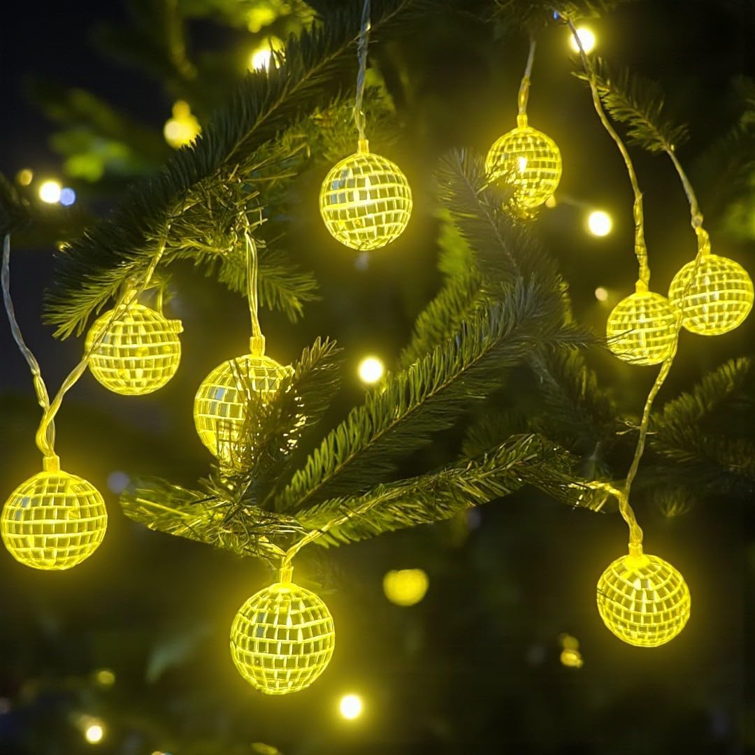 YILBAŞI LED IŞIK DİSKO TOPU GÜNIŞIĞI 2M 10 AMPUL