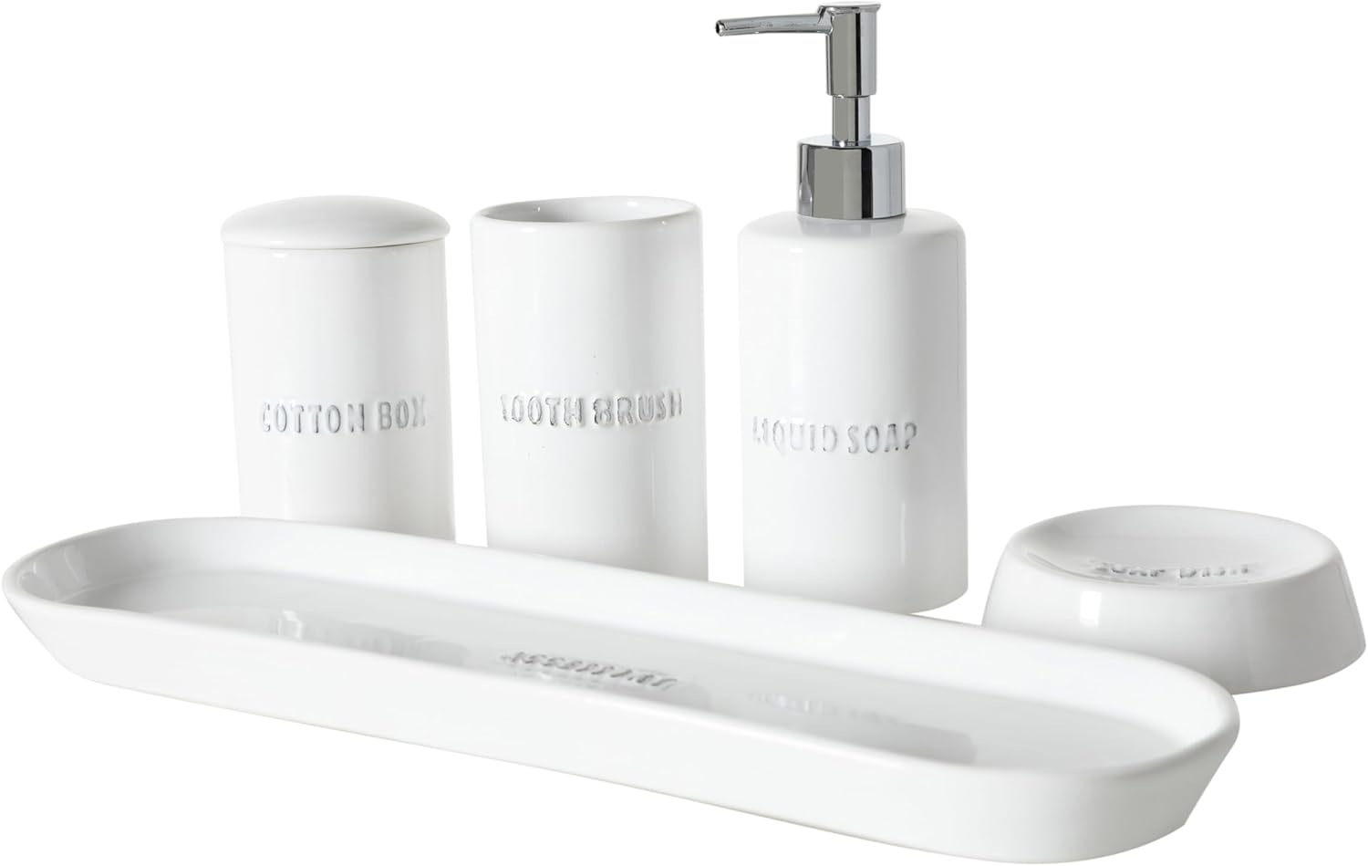 Pintura Beyaz 5'Li Kutulu Banyo Seti