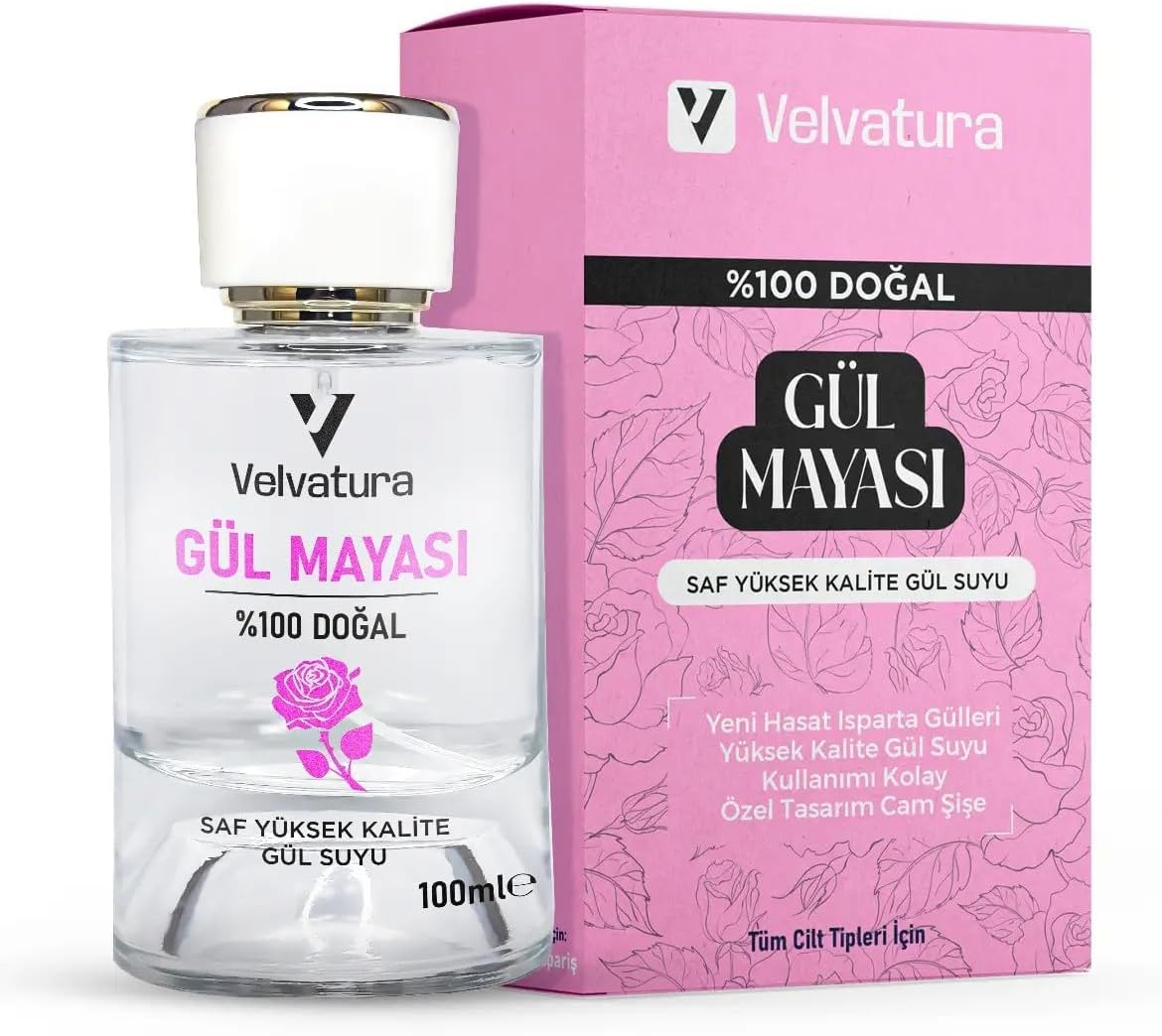 Velvatura Gül Mayası%100 Doğal Aydınlatıcı Ve Gözenek Sıkılaştırıcı Saf Gül Suyu Arındırıcı Tonik