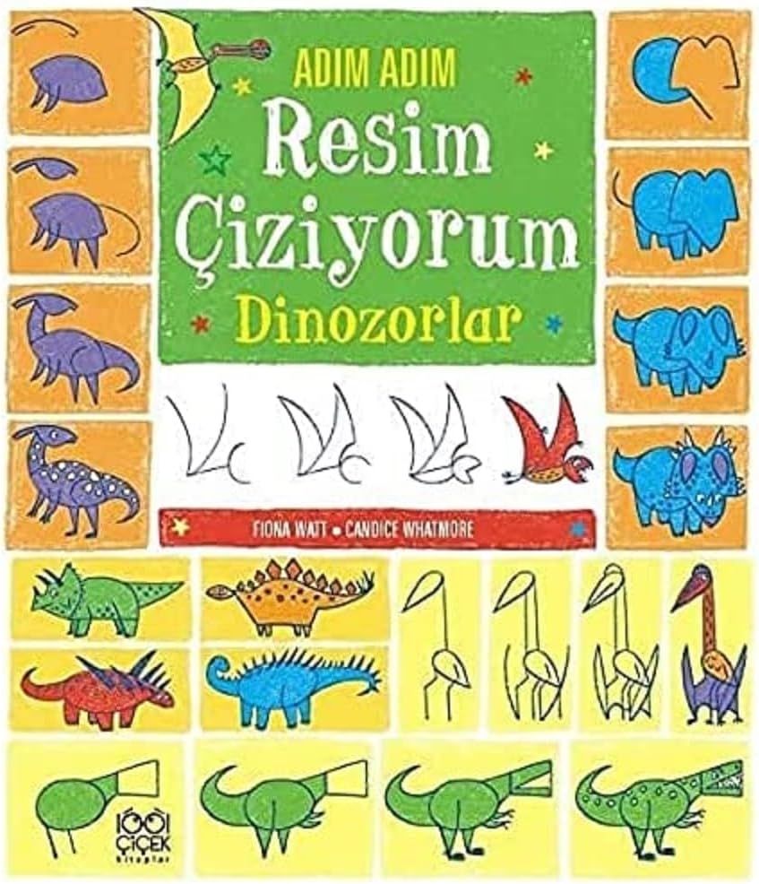 Adım Adım Resim Çiziyorum - Dinozorlar