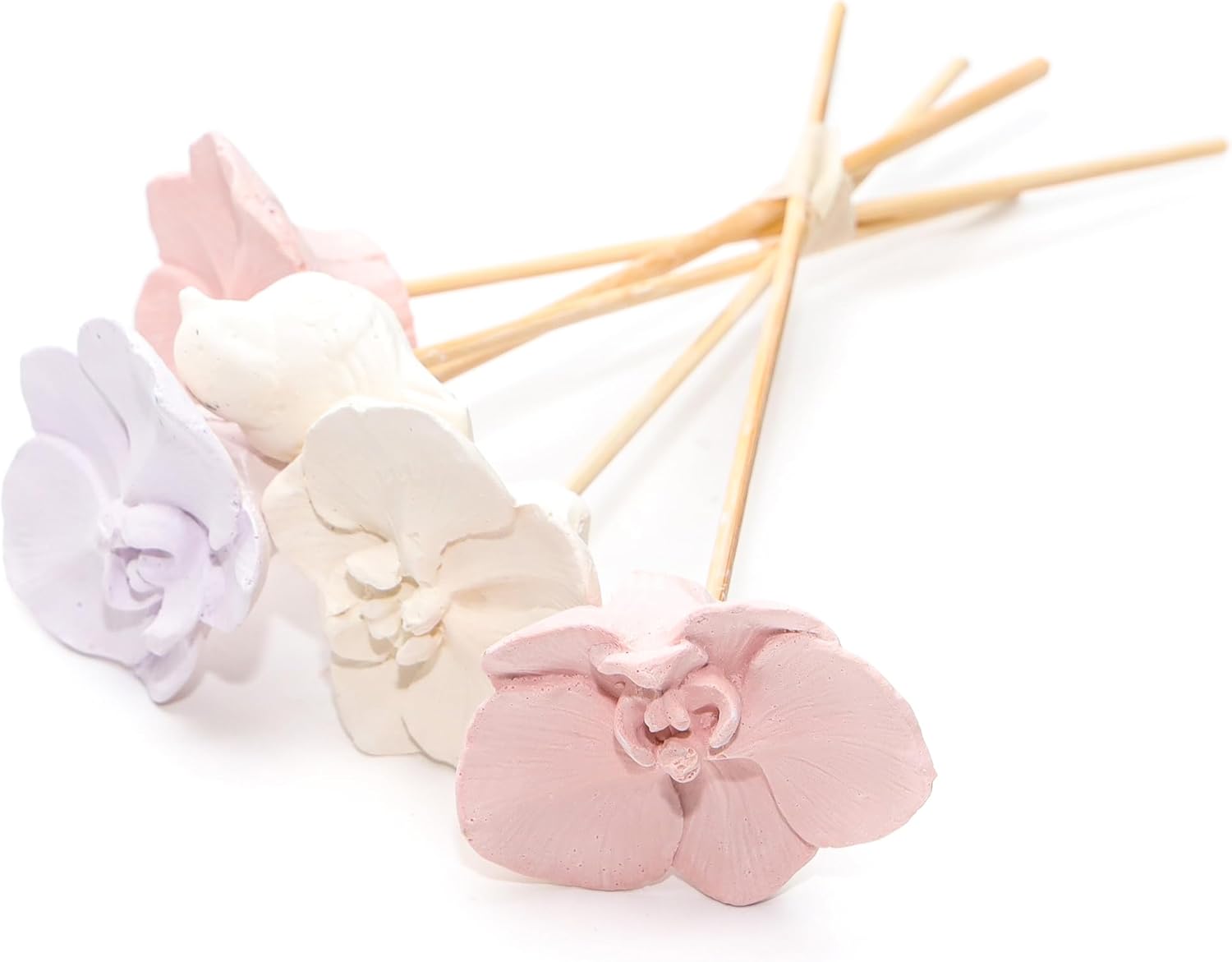 Dekoratif Bambu Çubuklu Koku Yayan Büyük Çiçekler-pembe Set