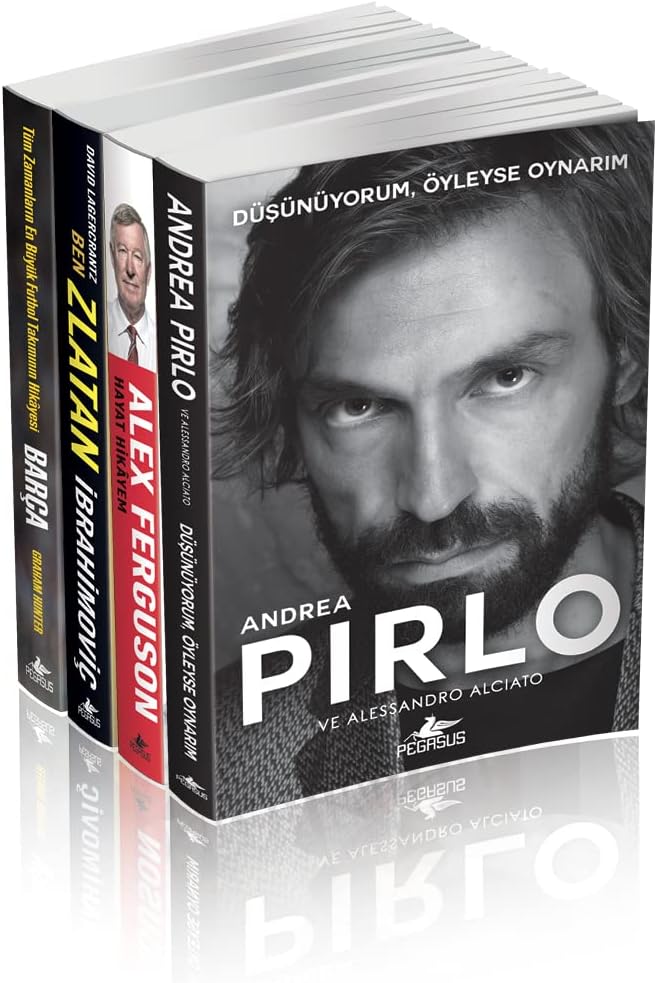 Futbolun Efsaneleri 4 Kitap Set – Andrea Pirlo, Alex Ferguson, Zlatan Ibrahimoviç, Barça