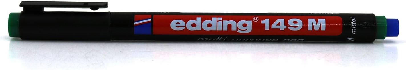 149 M silgili permanent kalem - asetat kalemi - yeşil - 10 kalem - yuvarlak uç 1 mm