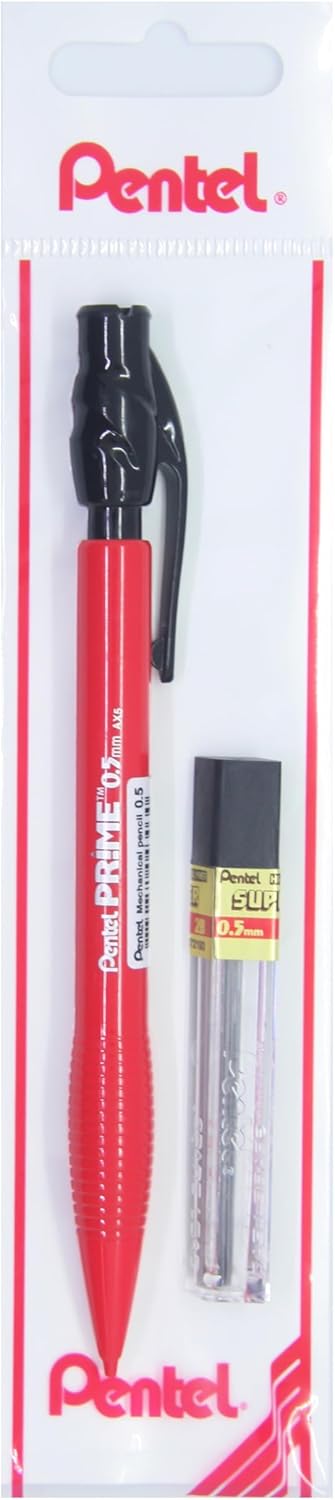 0.5 mm PRIME Plastik Gövdeli Versatil + 12'li Yedek Uç Set KIRMIZI